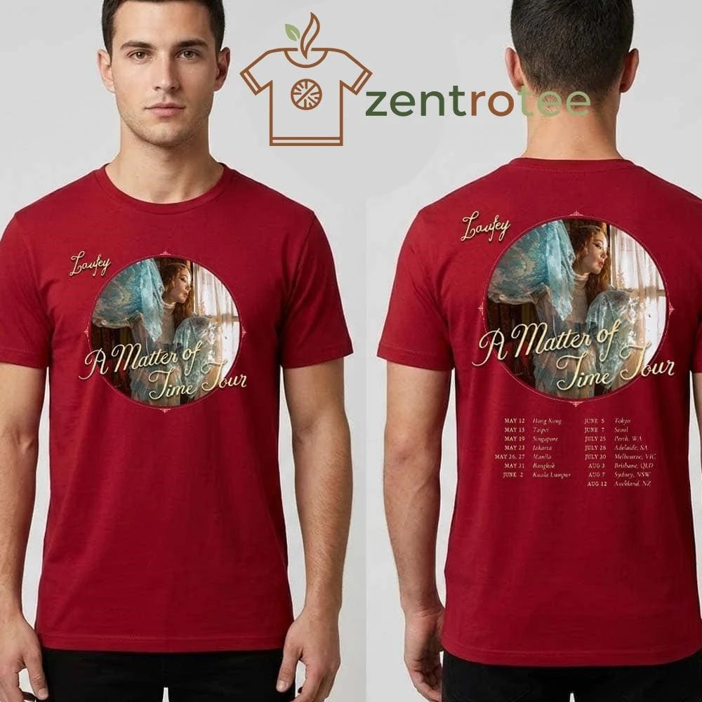 Funny Laufey A Matter Of Time Tour 2026 Cities List For May 12 To August 12 2026 tee