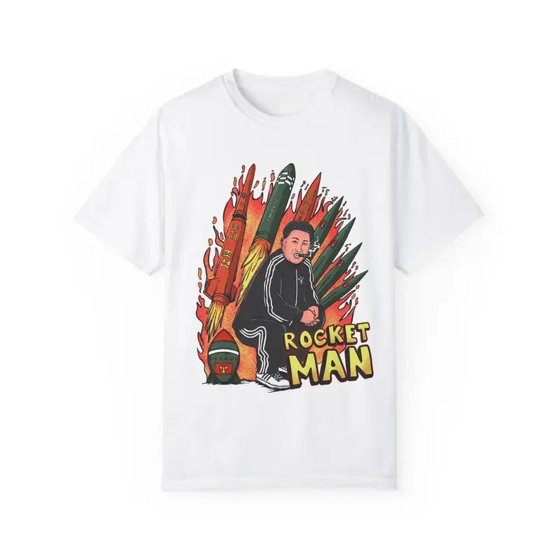 Funny Meme Rocket Man Shirt Classic Cotton Retro Vintage Vintage Humorous Quote T-Shirts