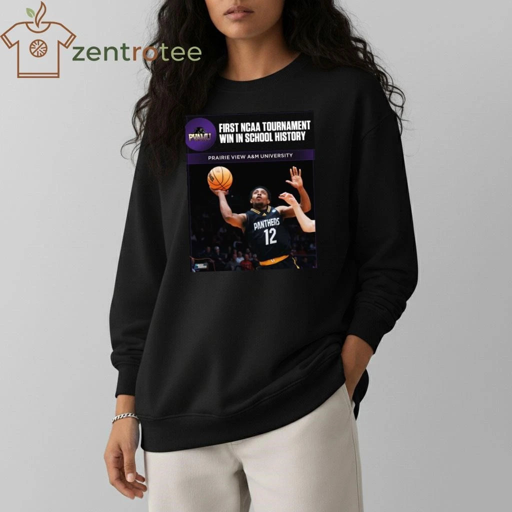 Funny PVMA first NCAA tournament win in history shirt