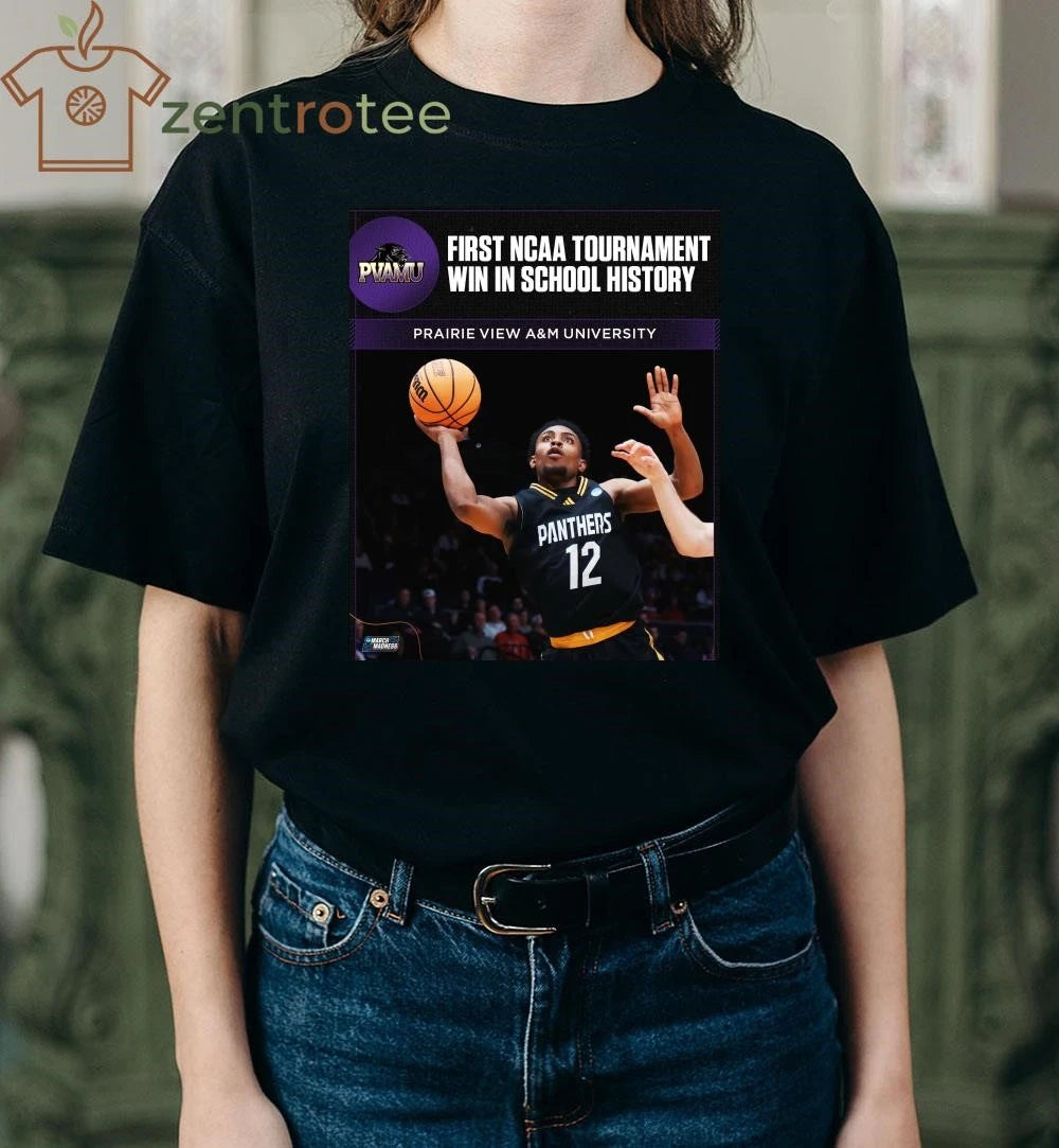Funny PVMA first NCAA tournament win in history shirt