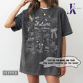 Future Mrs Shirt Custom Bride Shirt Engagement Bride Be Fiance Her Engaged Shirt Engagement Party Forest Green Heavy Cotton Gildan 5000 Crew Neck Drop Shoulder Long Sleeve Casual Top Check Ribbed T-Shirts