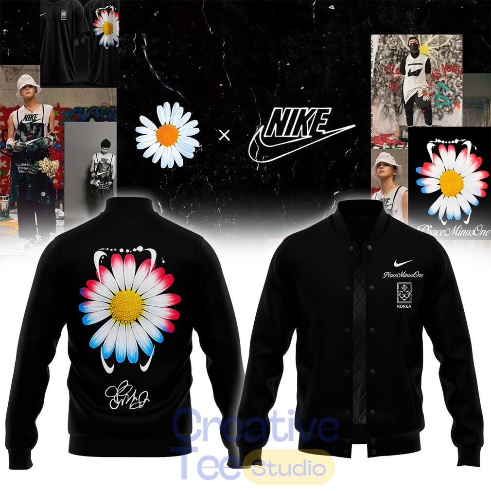 G-Dragon’s PEACEMINUSONE x Korea Football Team Black Baseball Jacket