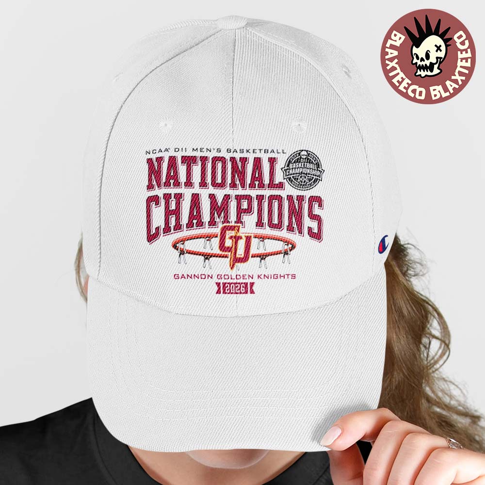 Gannon Golden Knights Men’s Basketball 2026 NCAA DII National Champions Cap Hat Snapback