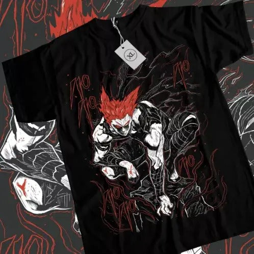 Garou One Punch Shonen King Horror Anime Manga Black Shirt All Size T-Shirts