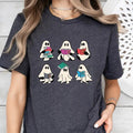 Ghost Book Halloween Book Bookish Ghost Book Ghosts Shirt Ghost Halloween Shirt Halloween Book Lover T-Shirts