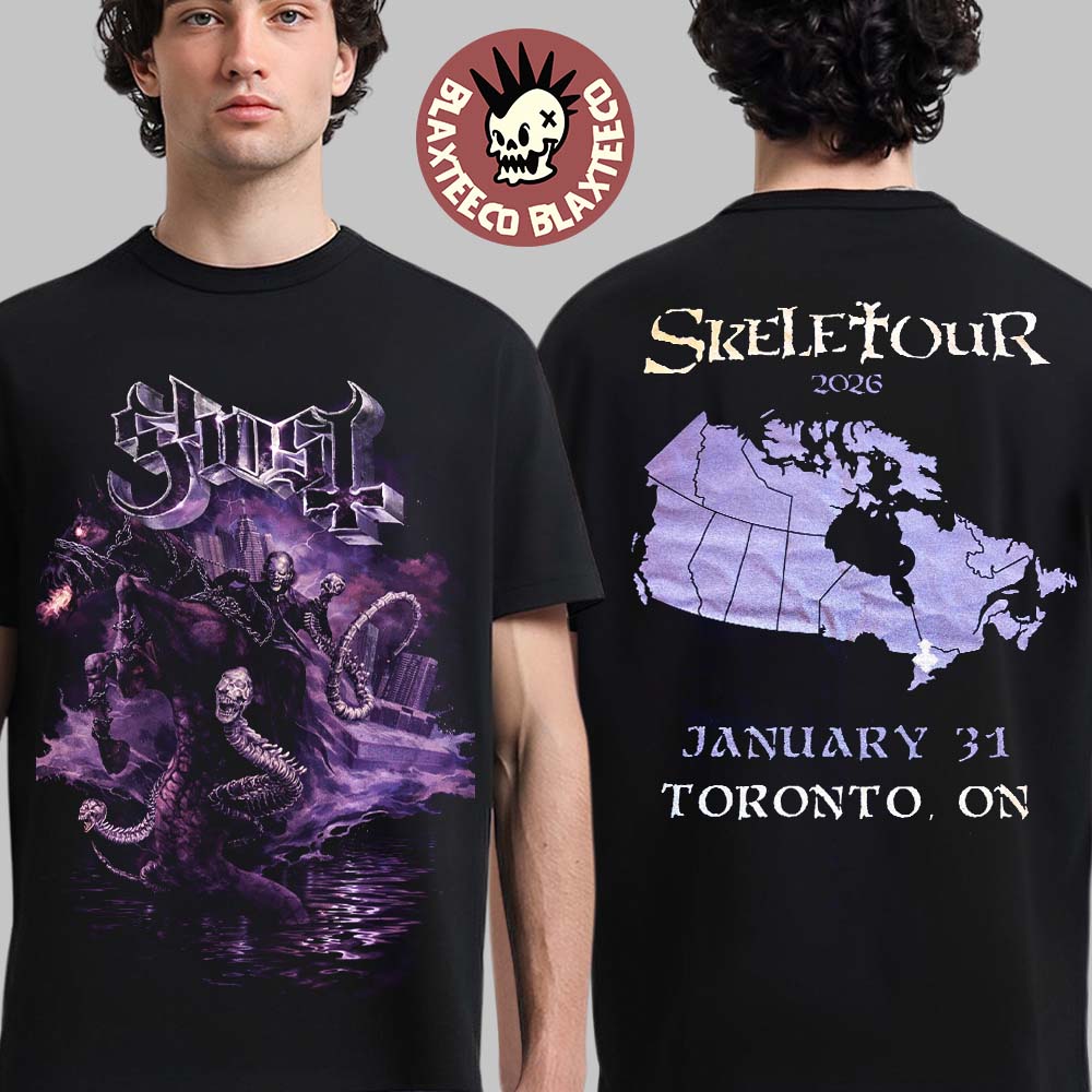 Ghost Skeletour 2026 Toronto Ontario Venue Exclusive Tee At Scotiabank Arena On January 31 2026 T-Shirt