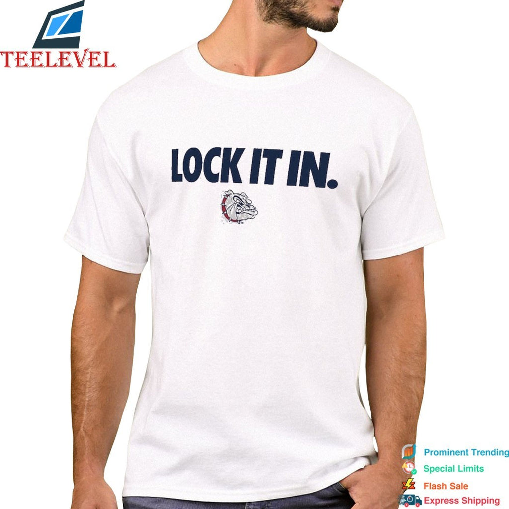 Gonzaga Bulldogs Lock It In  T-Shirts