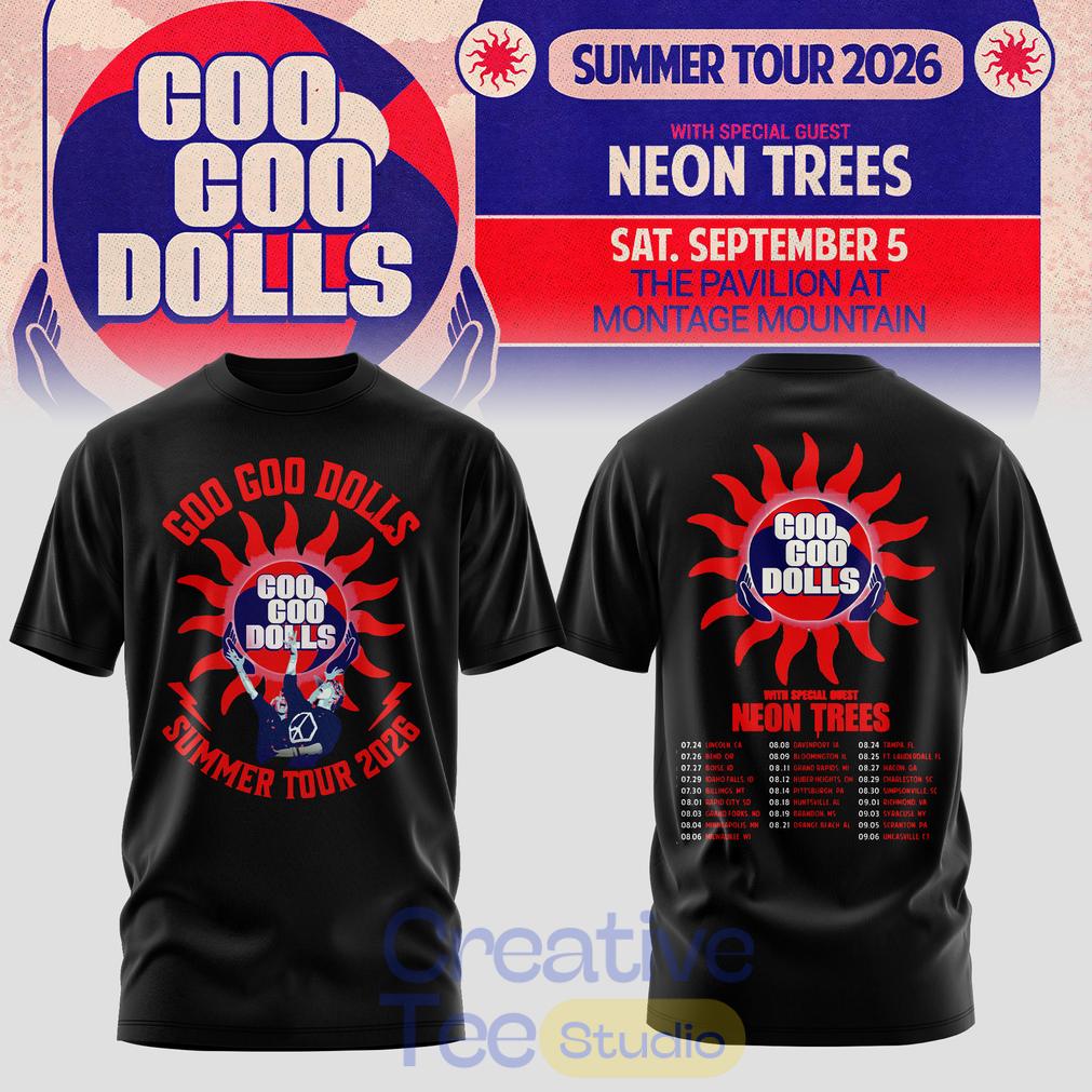 Goo Goo Dolls Summer 2026 North American Tour Limited T-Shirt