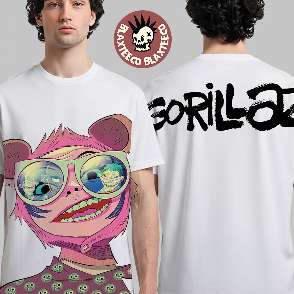 Gorillaz The Mountain Tour Summer 2026 Europe And UK Merch Jumbo Noodle T-Shirt