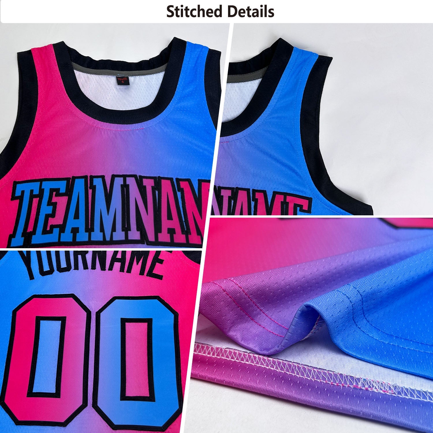 Custom Green Old Gold-Cream Authentic Gradient Fashion Basketball Jersey