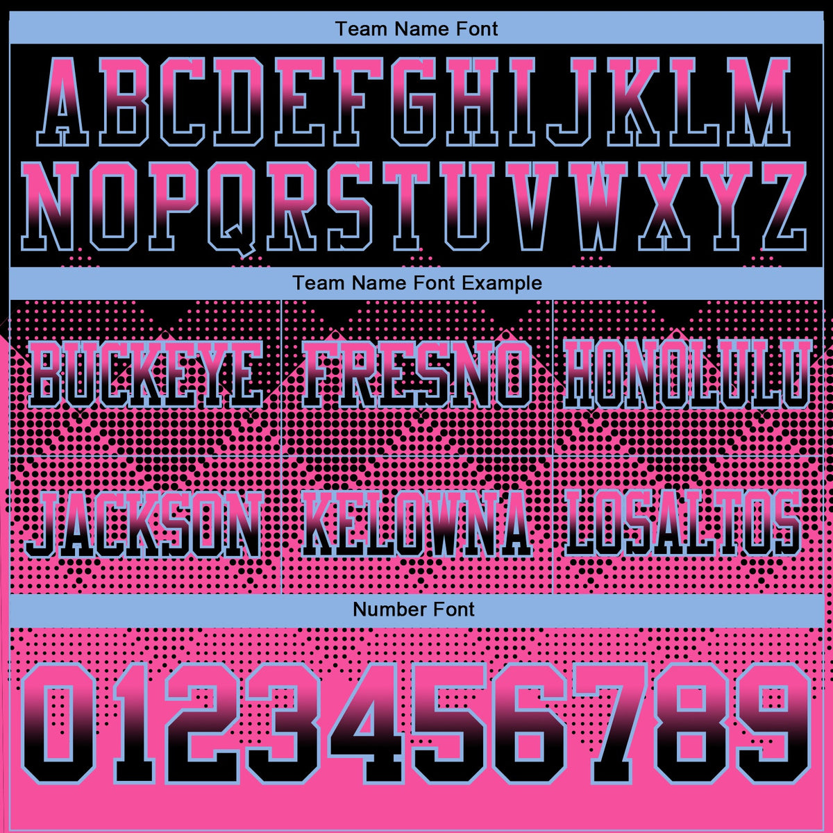 Custom Black Pink-Light Blue Authentic Gradient Square Shape Flag Football Jersey