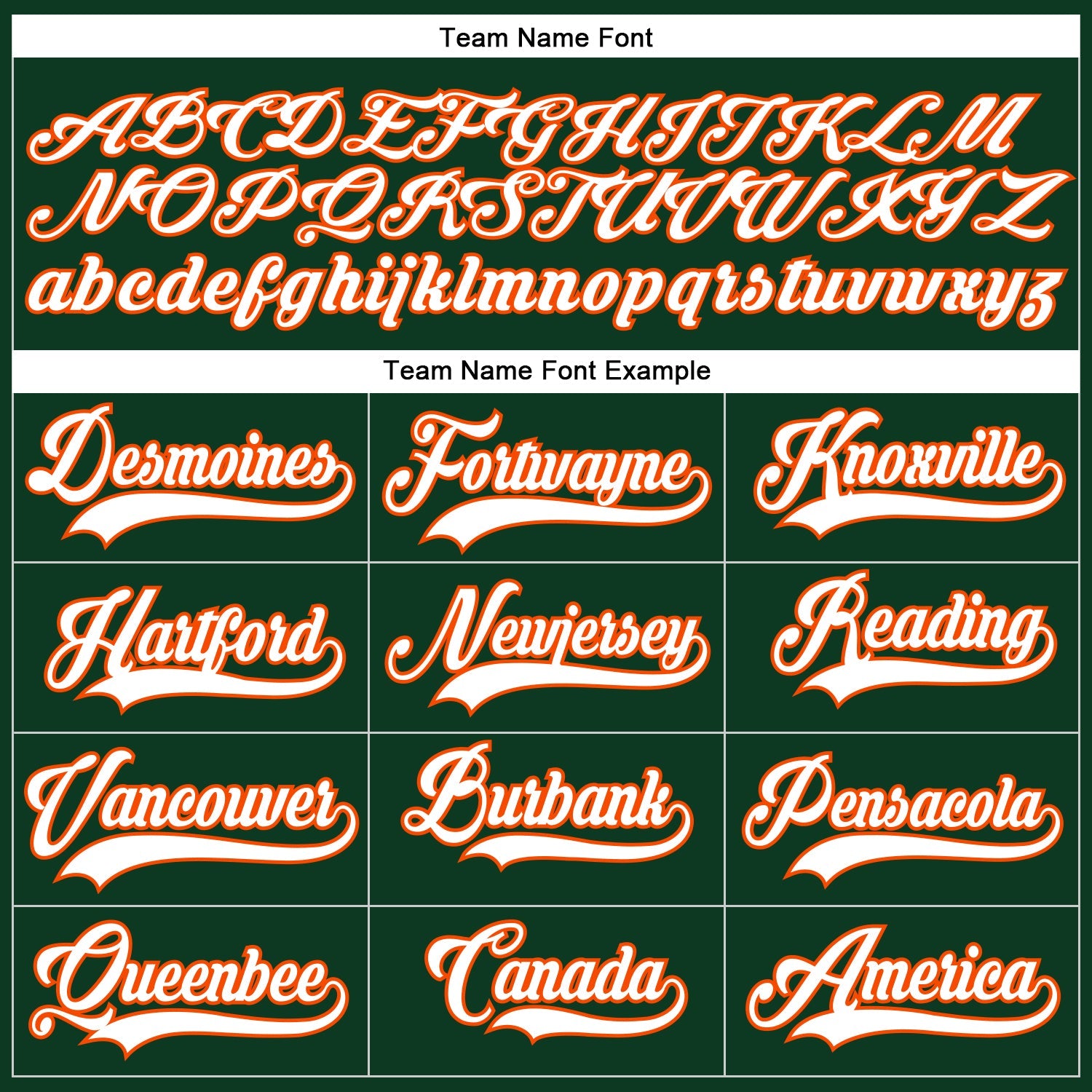 Custom Green White-Orange Hockey Lace Neck Jersey