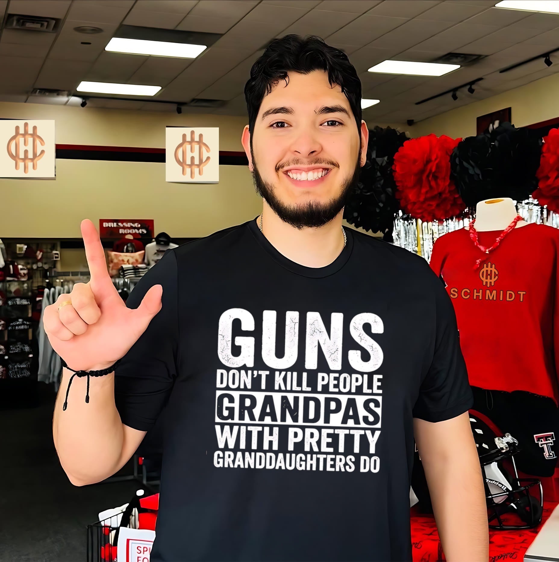 Guns don’t kill people grandpas with pretty granddaughters do shirt