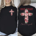 Hard Fought Hallelujah Shirt Floral Christian Pure Cotton Casual Street Crew Neck Short Sleeve Tops T-Shirts