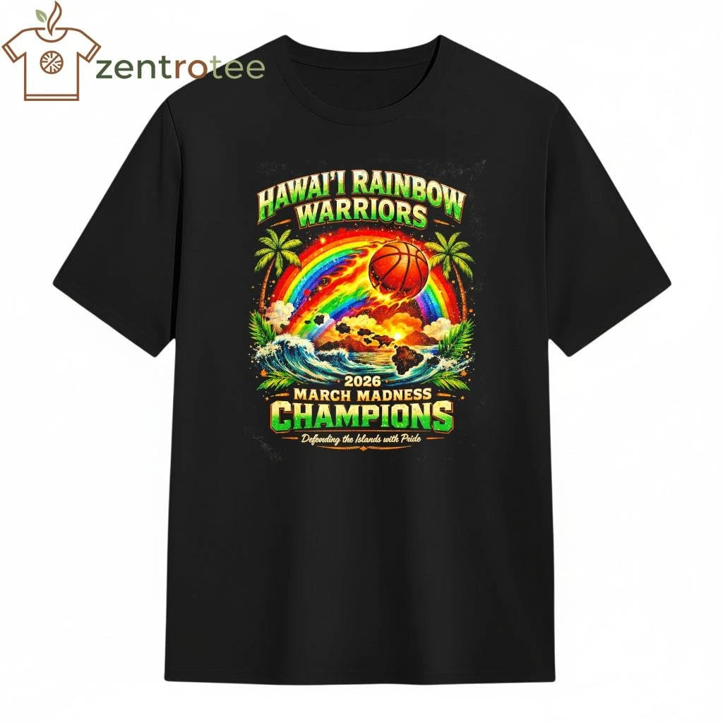 Hawai’i Rainbow Warriors 2026 March Madness Champions Rainbow Dynasty Vintage Basketball T-Shirt