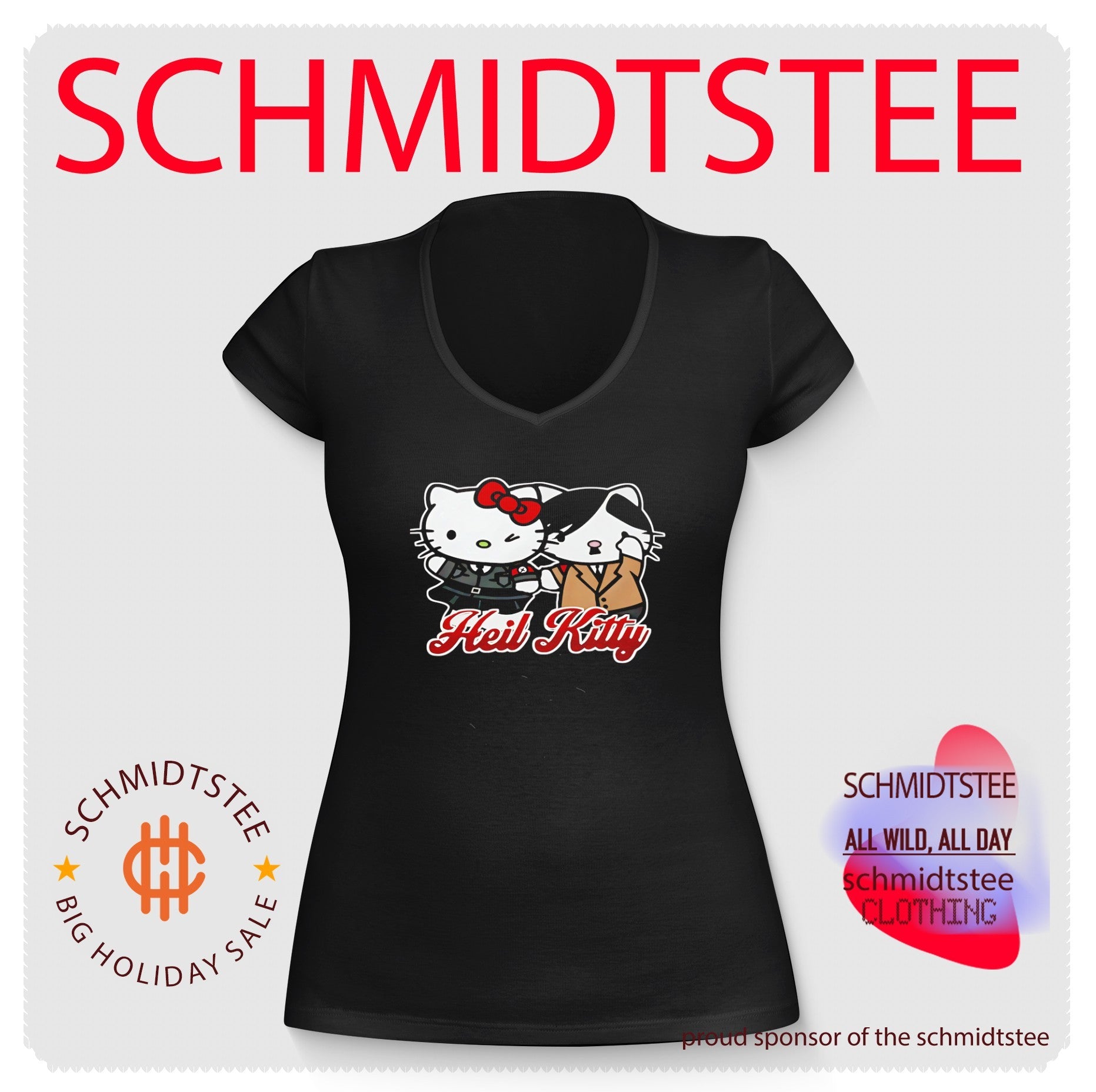 Heil Kitty Parody satire dark humor mashup shirt