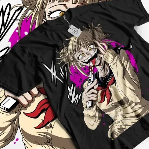 Himiko Toga My Hero Academia Izuku Midoriya Girl Kawaii Shirt All Size T-Shirts
