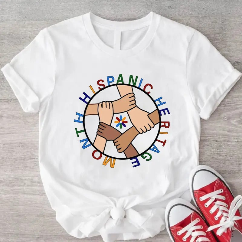 Hispanic Heritage Month Shirt Spanish Mexican Matching National Hispanic Celebration Latin T-Shirts