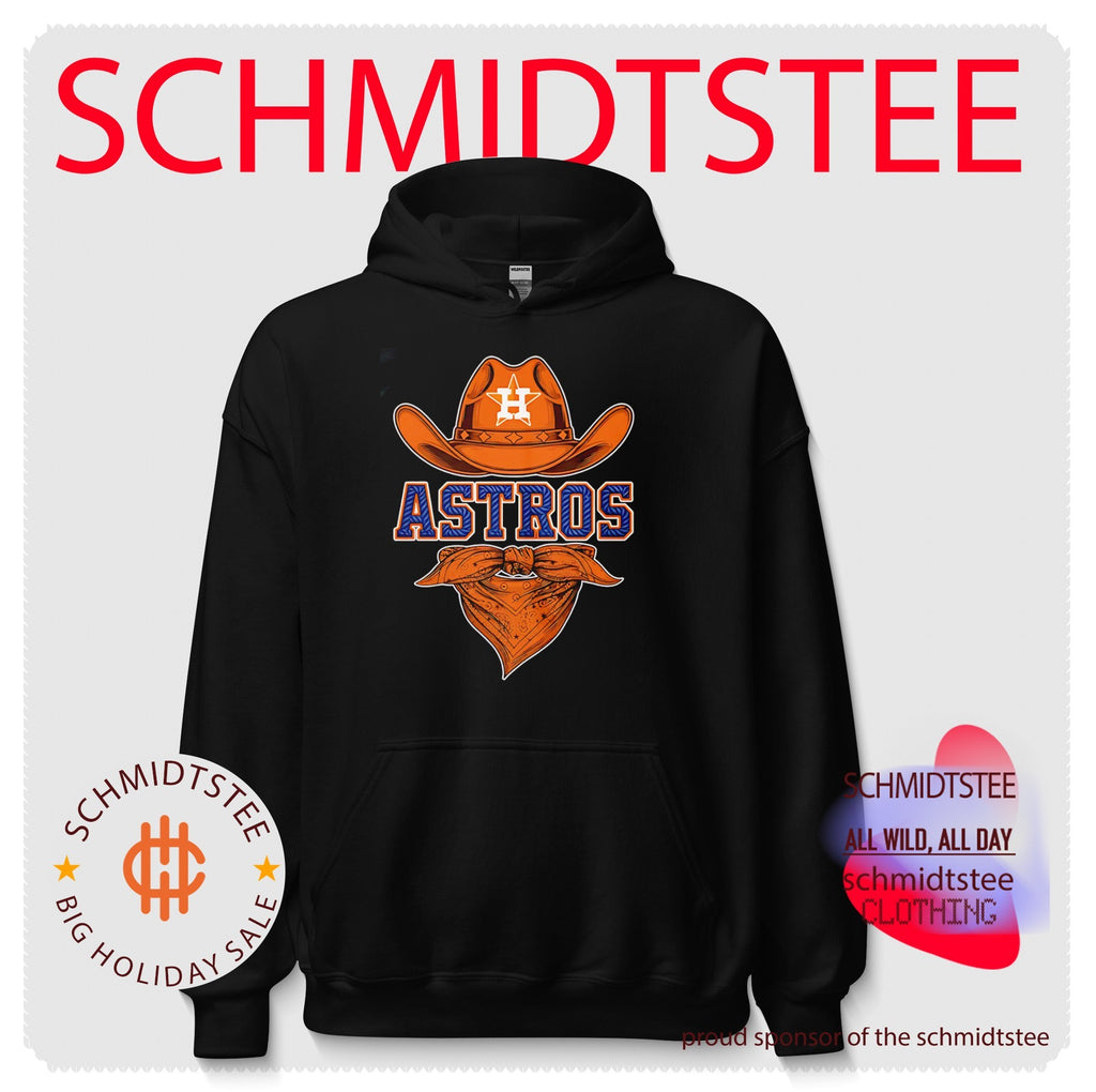 Houston Astros cowboy hat and bandana graphic shirt