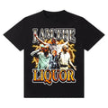 I Am Liquor ! Cotton Casual Crew Neck Slim Fitting Plain Floral Striped Black Menswear 3000 BC Clothes T-Shirts