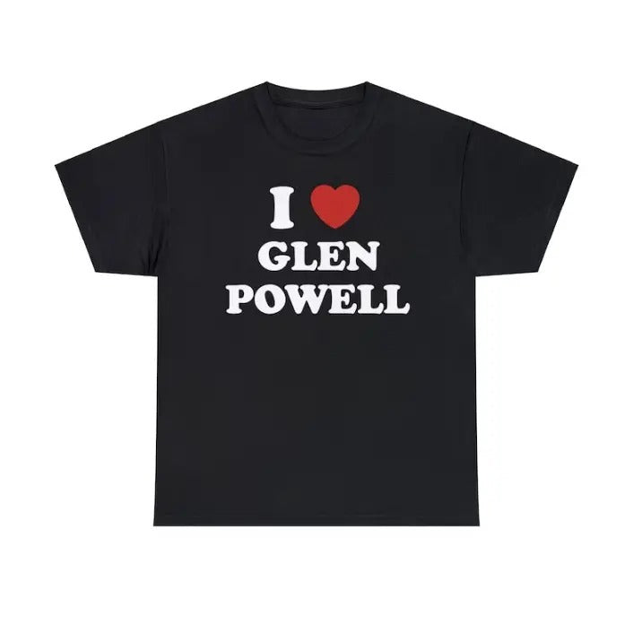 I Love Glen Powell Glen Powell Shirt Menswear Top T-Shirts