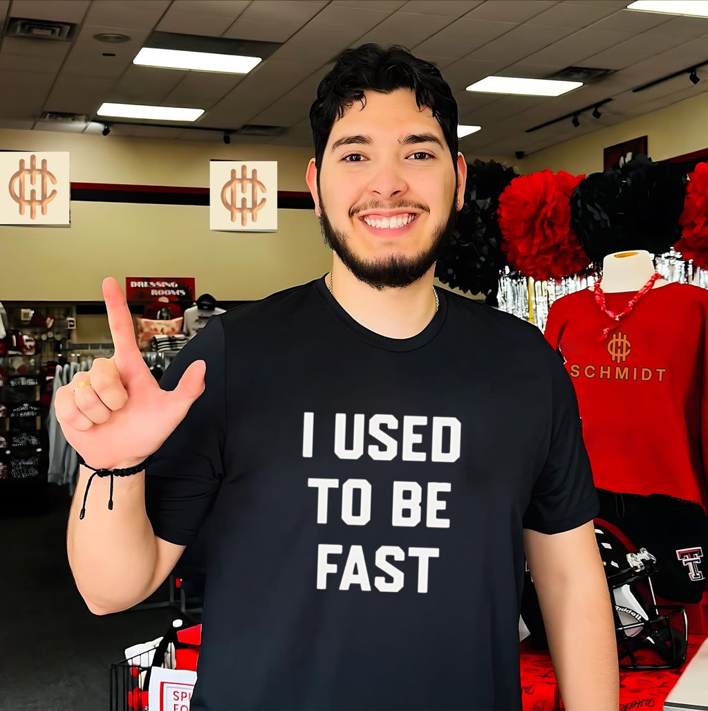 I Used to Be Fast funny running aging athlete shirt