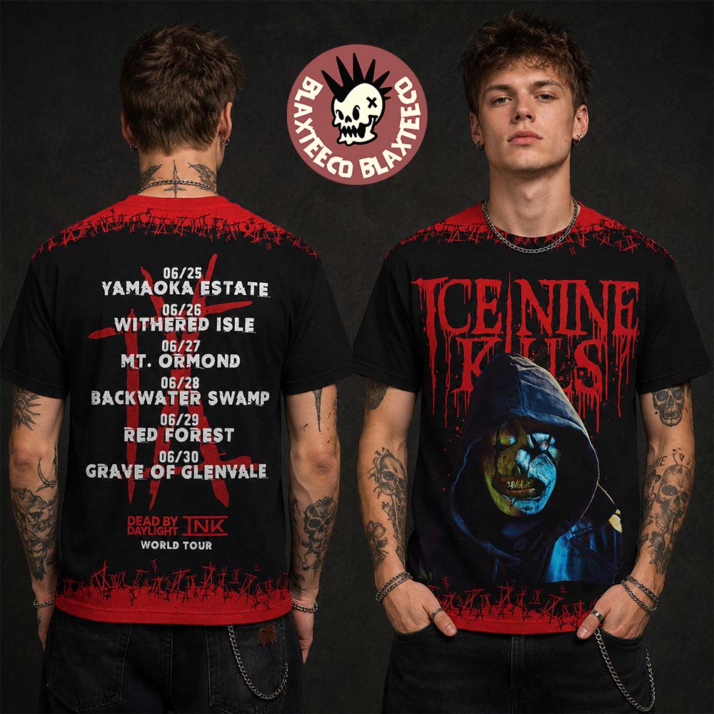 Ice Nine Kills X Dead By Daylight Play Dead Merch World Tour 2026 The Silence T-Shirt