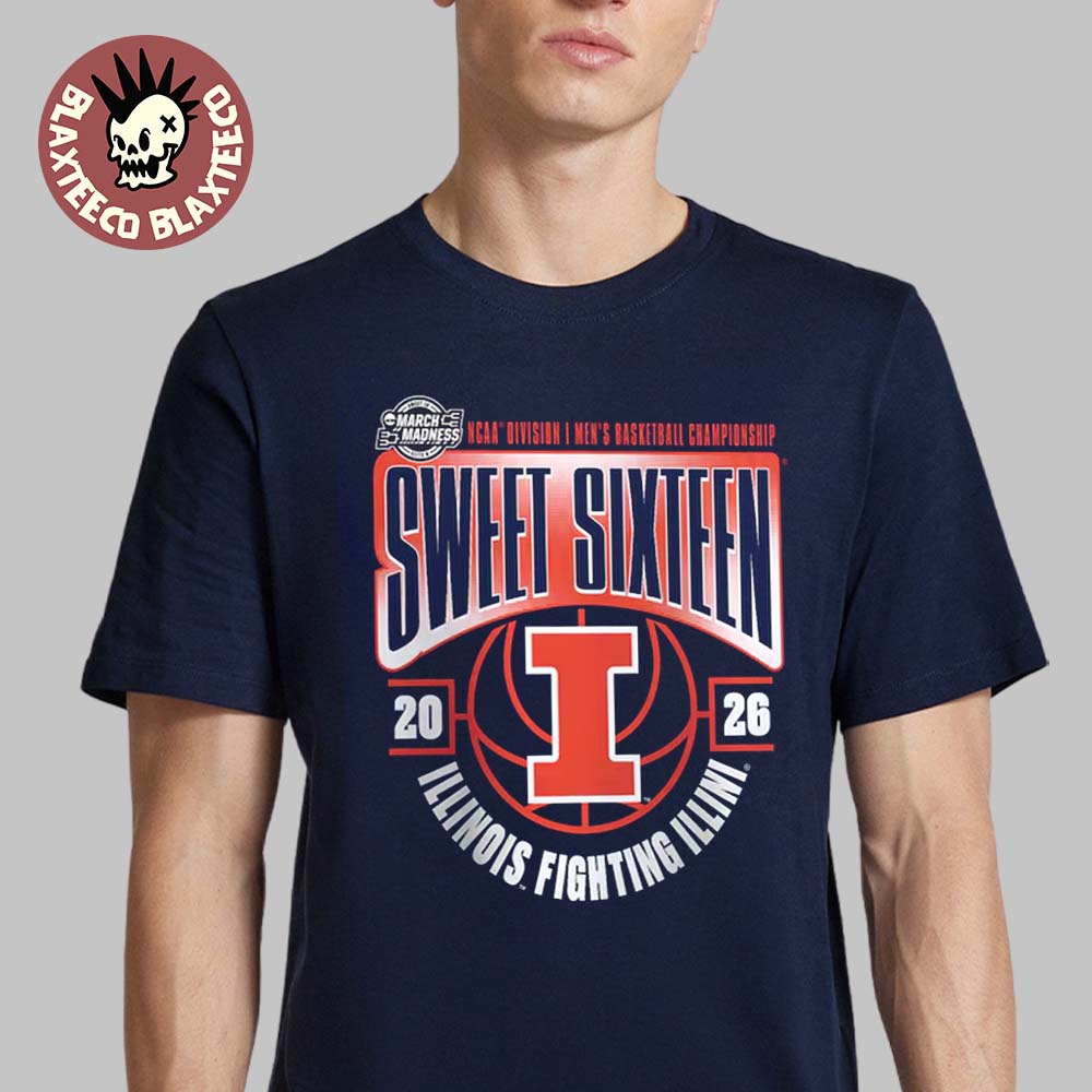 Illinois Fighting Illini Men’s Basketball 2026 NCAA March Madness Sweet 16 T-Shirt