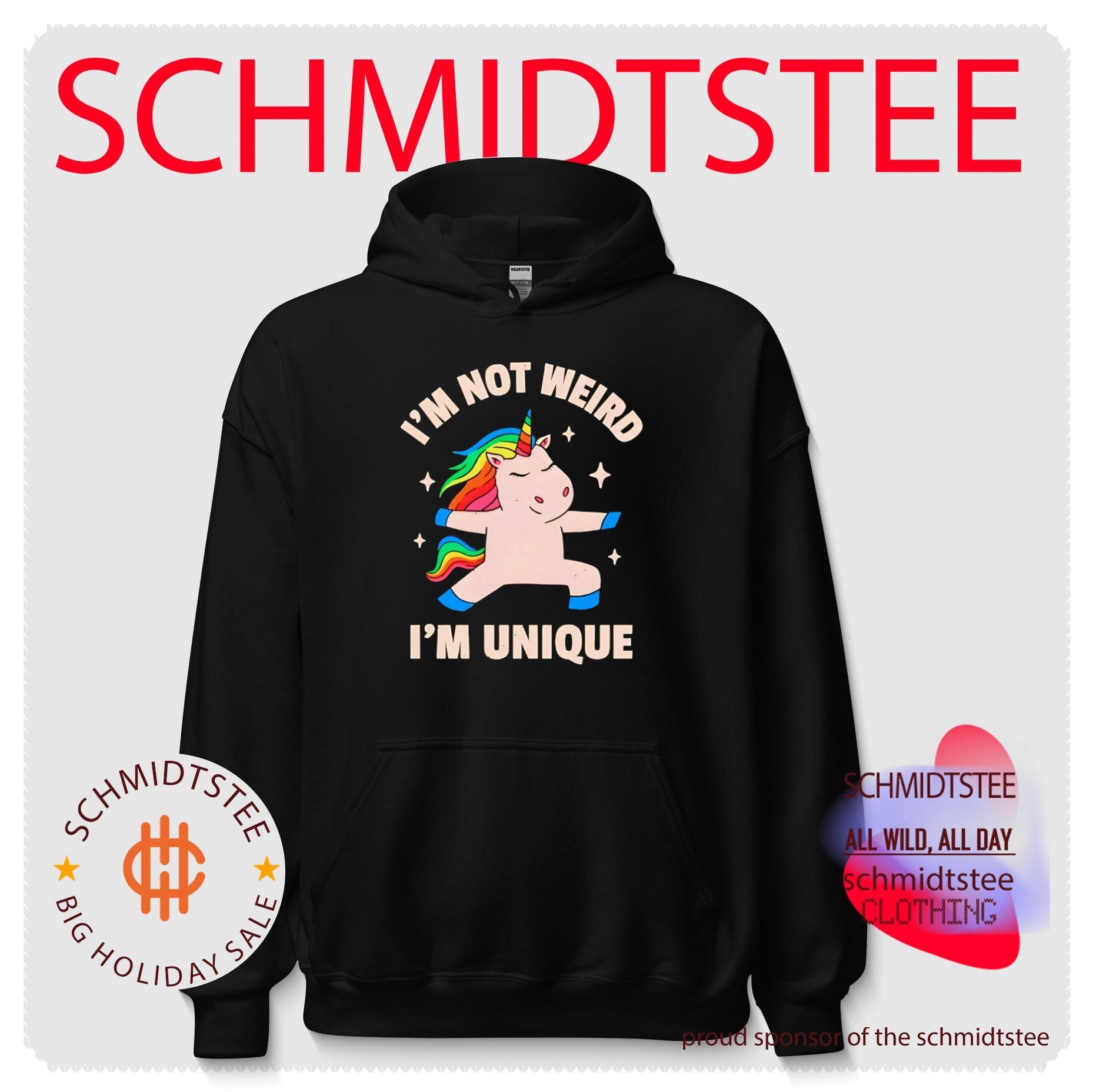 I’m Not Weird I’m Unique Unicorn cute inspirational shirt