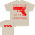 Glock We Trust Double Sided Time 'S Glock O'Clock! & Tops Him Her Red Color New T-Shirts