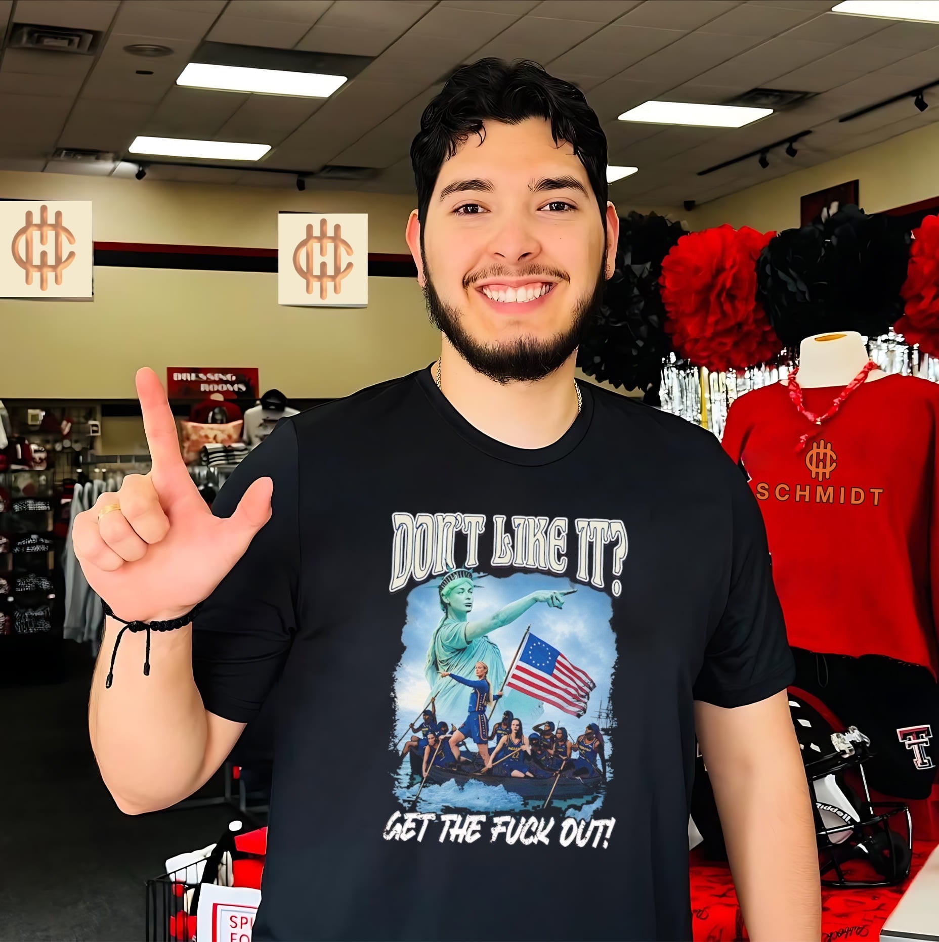 Indiana Fever Sophie Cunningham Statue of Liberty don’t like it get the fuck out shirt