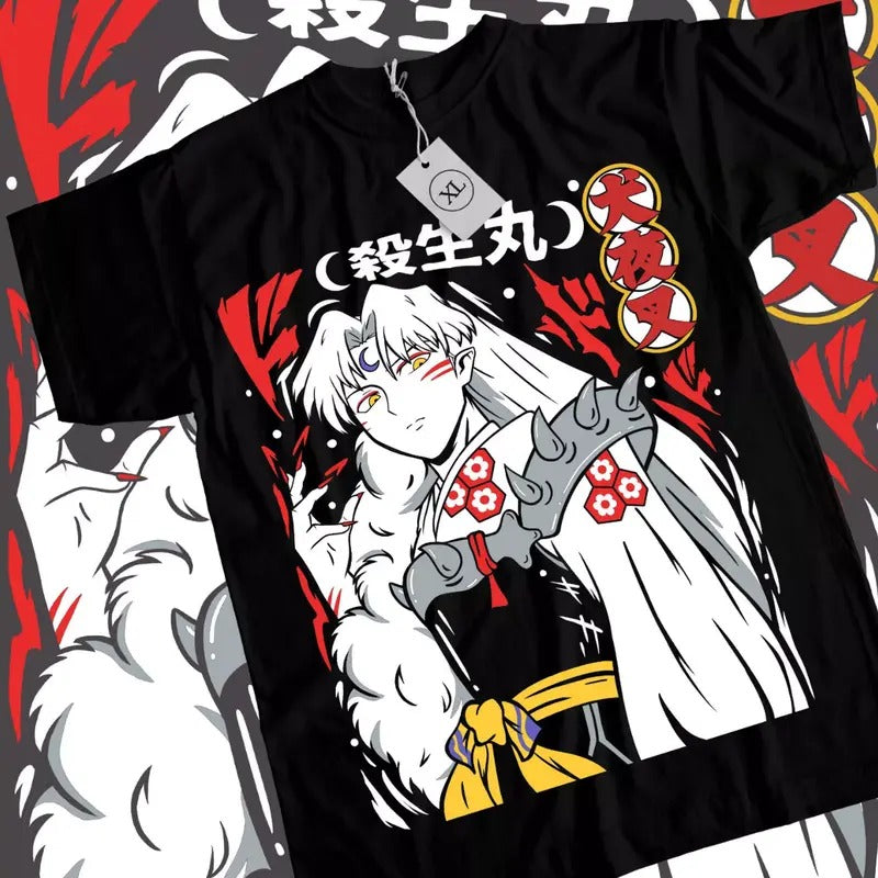 Inuyasha Anime & Sesshomaru Powerful Demon Anime Manga Lover T-Shirts