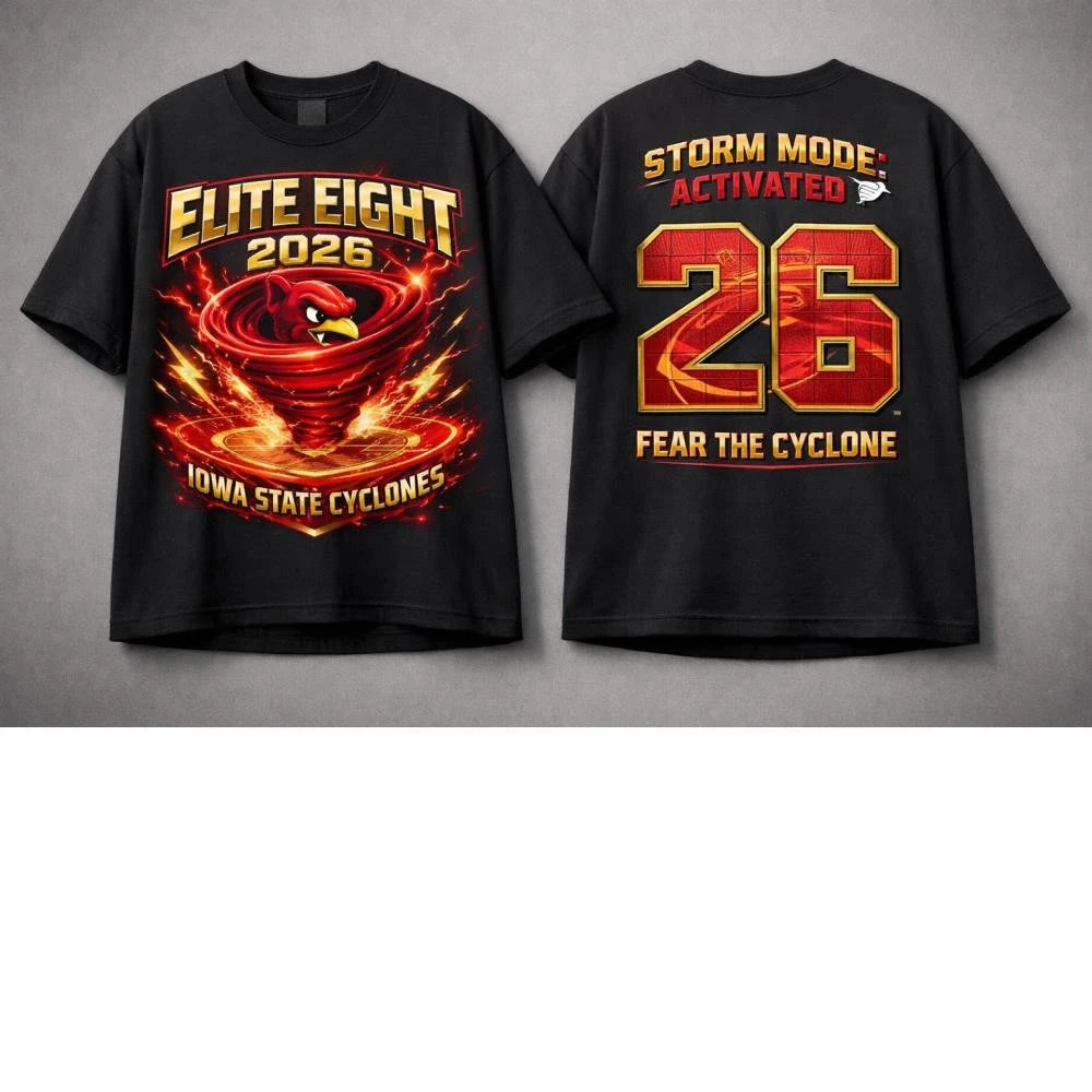 Iowa State Cyclones Elite Eight 2026 Storm Mode T-Shirt