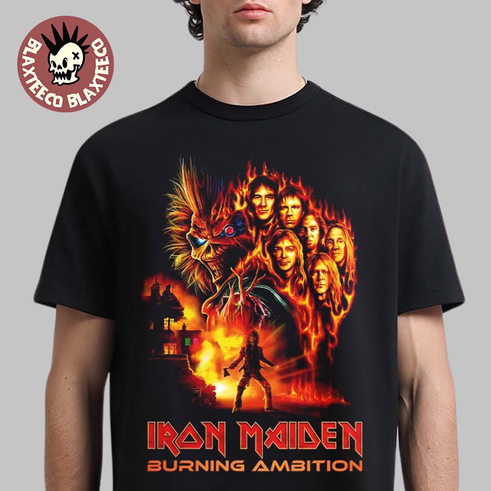 Iron Maiden Burning Ambition Film Merch Tee