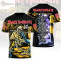 Iron maiden est 1975 run for your lives world tour 2026 australia and new zealand tee