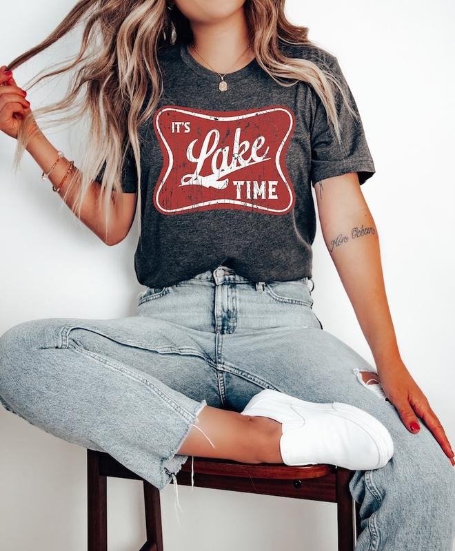 'S Lake Time Shirt Lake Life Shirt Lake Wildlife Shirts Vacation Shirts Camper Shirt Boating Shirt Summer Lake Shirt Vacay T-Shirts