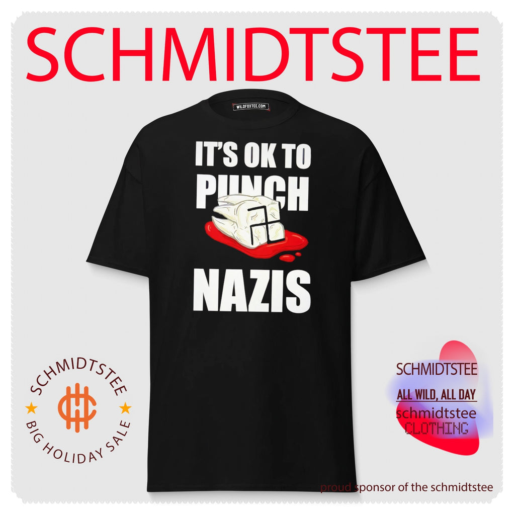 It’s OK to Punch Nazis Tooth anti-nazi political protest shirt