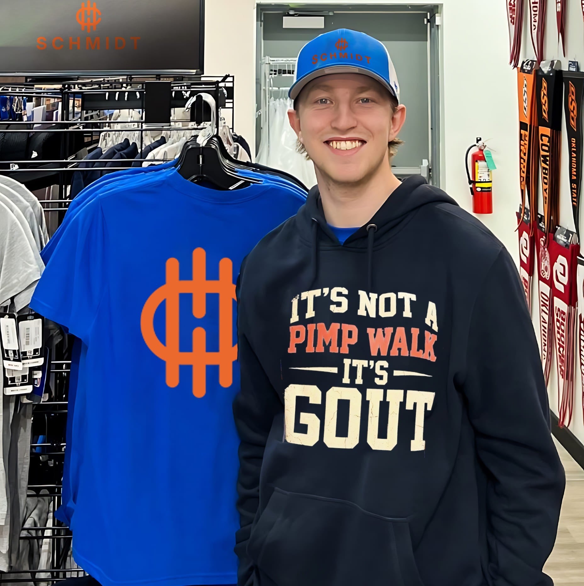 It’s not a pimp walk it’s gout shirt