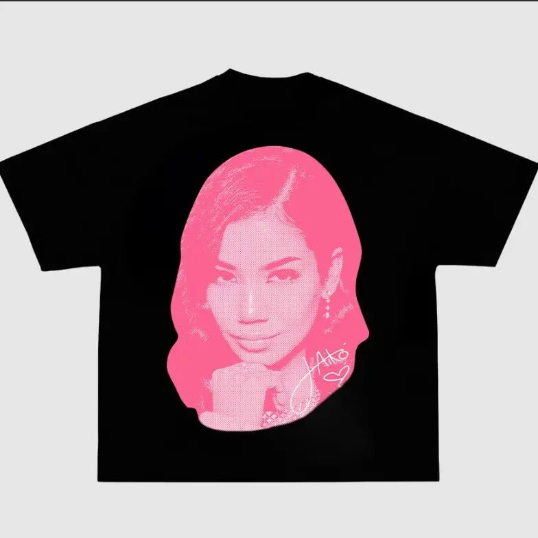 J.Aiko Big Face Pink T-Shirts