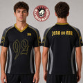 Jera On Air 2026 Festival Merch In Ysselsteyn Netherlands On June 25 26 27 2026 92 Black And Yellow Mesh Football Jersey T-shirt