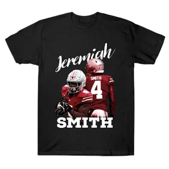 Jeremiah Smith 90s A1 Vintage Football Shirt Fans Crew Neck Menswear Top Womenswear Top Streetwear T-Shirts