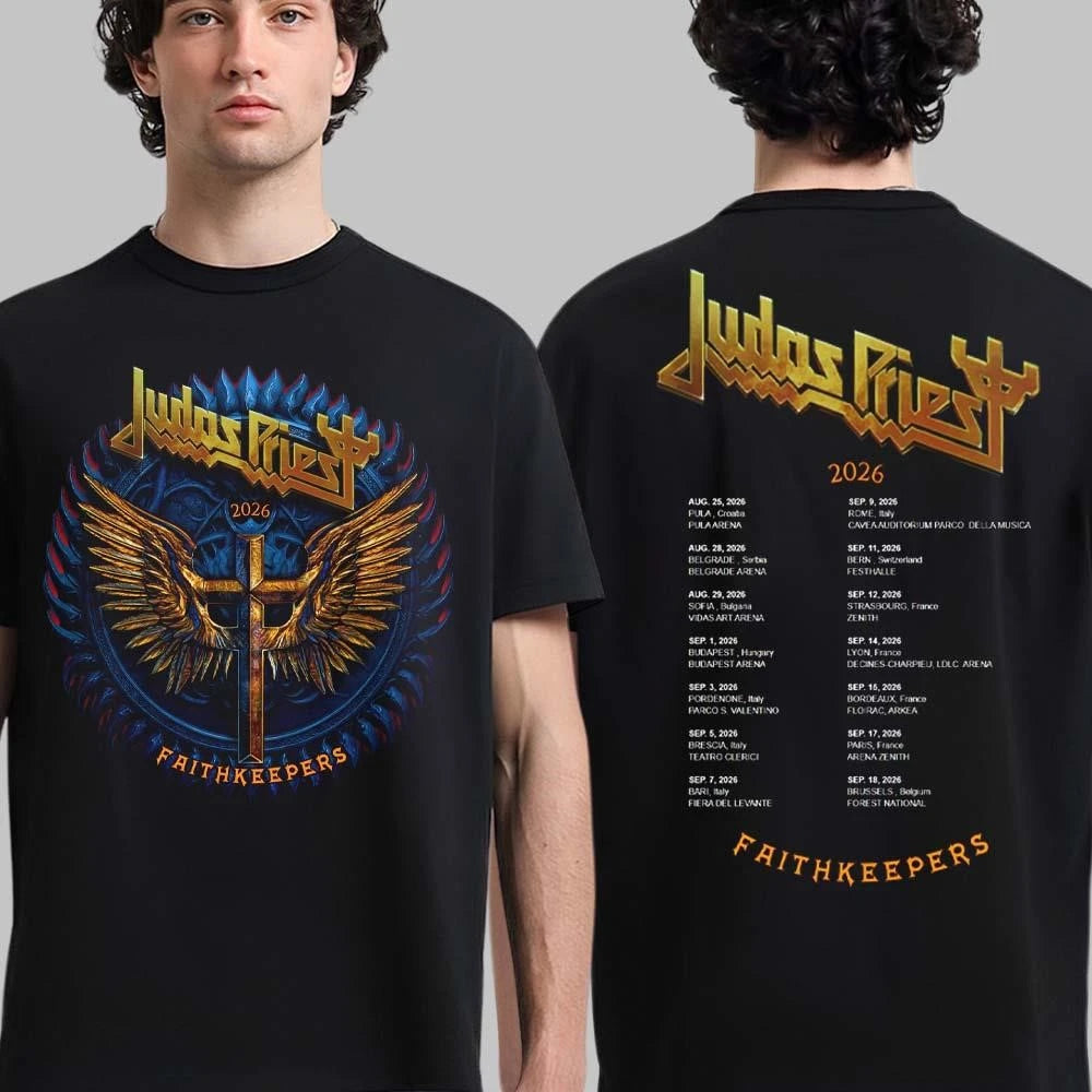 Judas Priest Faithkeepers 2026 Europe Tour Schedule Dates 2026 tee