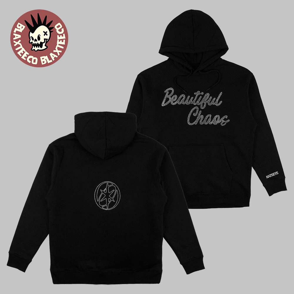 Katseye Beautiful Chaos Tour 2025 Merch Collection Rhinestone Style Logo Hoodie