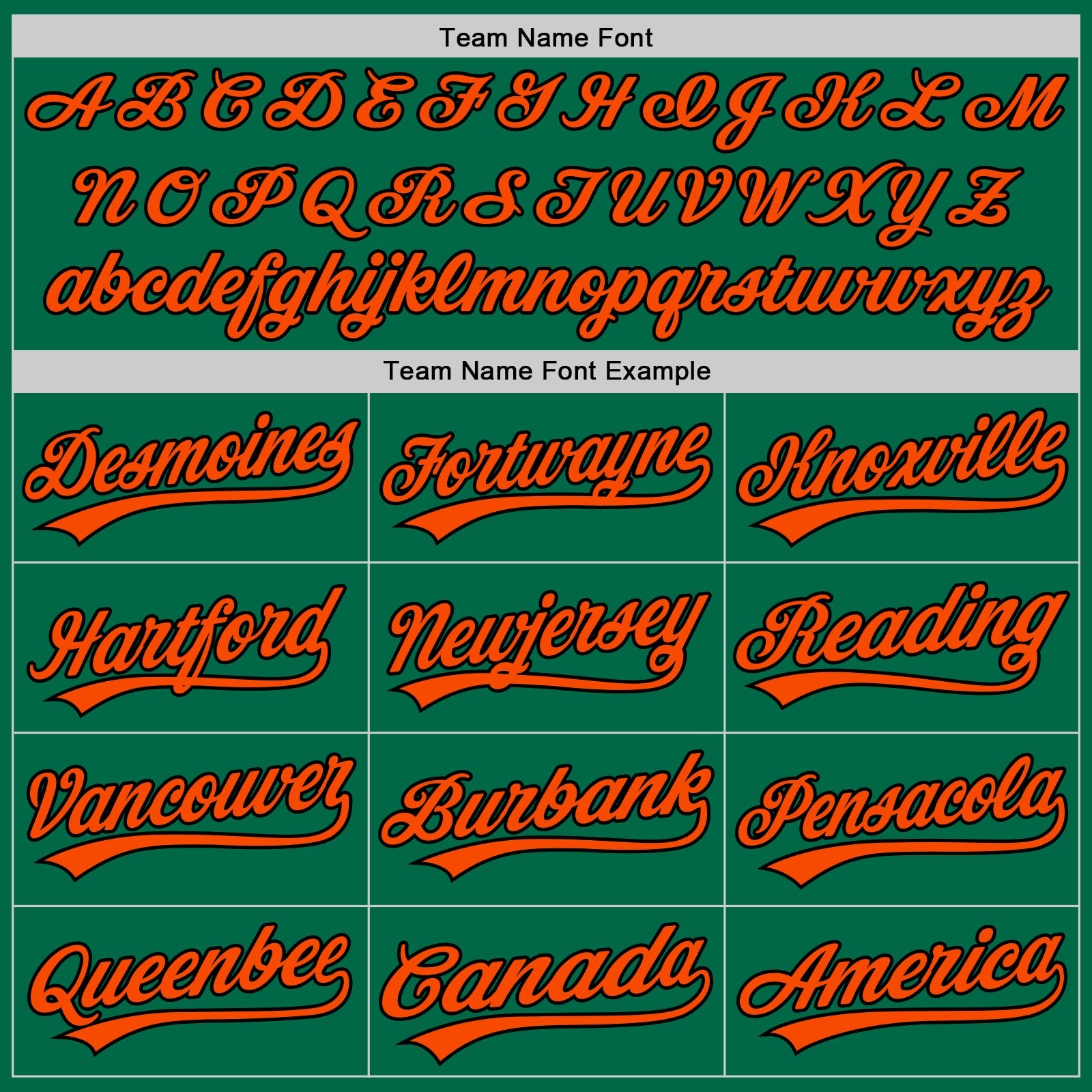 Custom Kelly Green Orange-Black Authentic Throwback Baseball Jersey