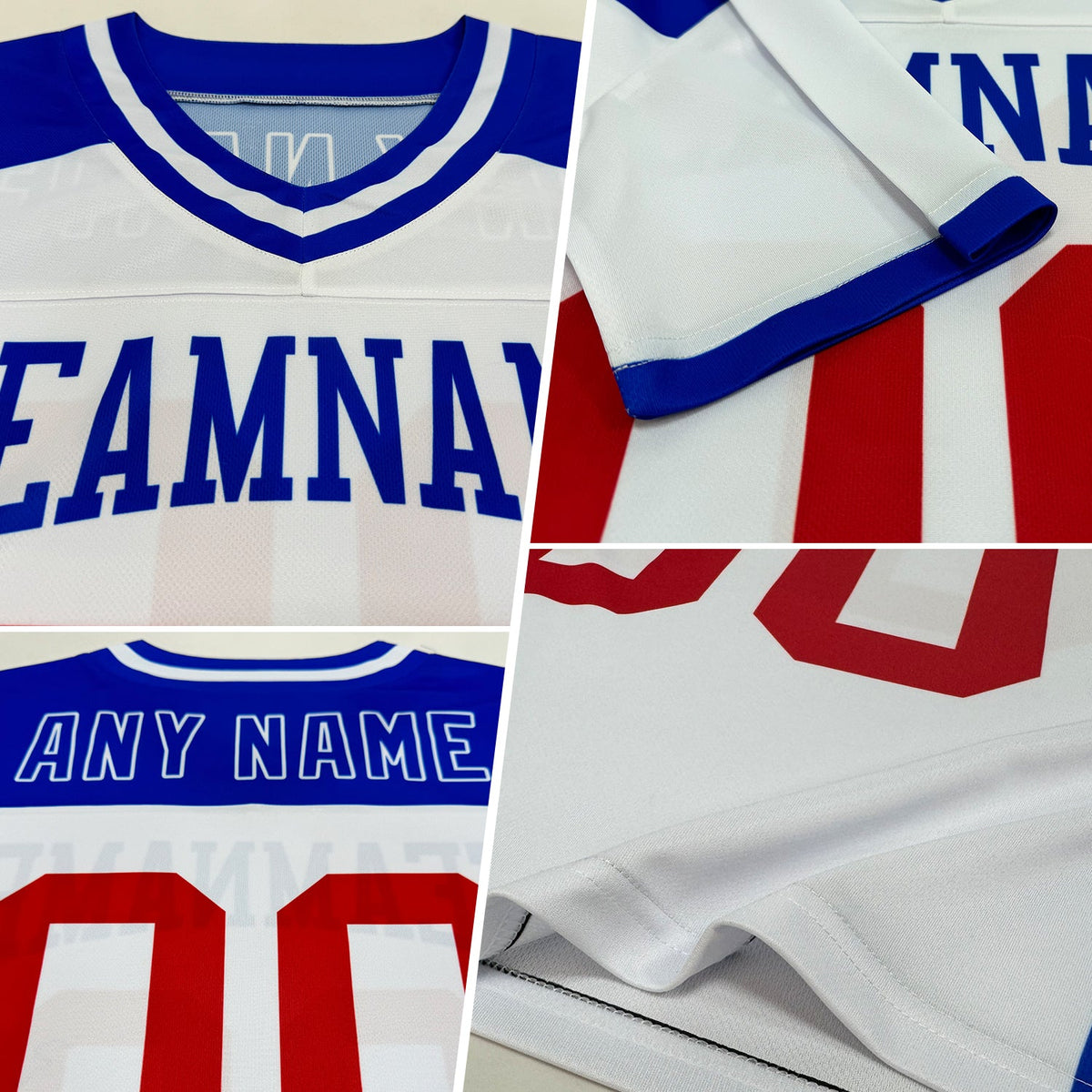Custom Kelly Green Light Blue-White Authentic Football Jersey