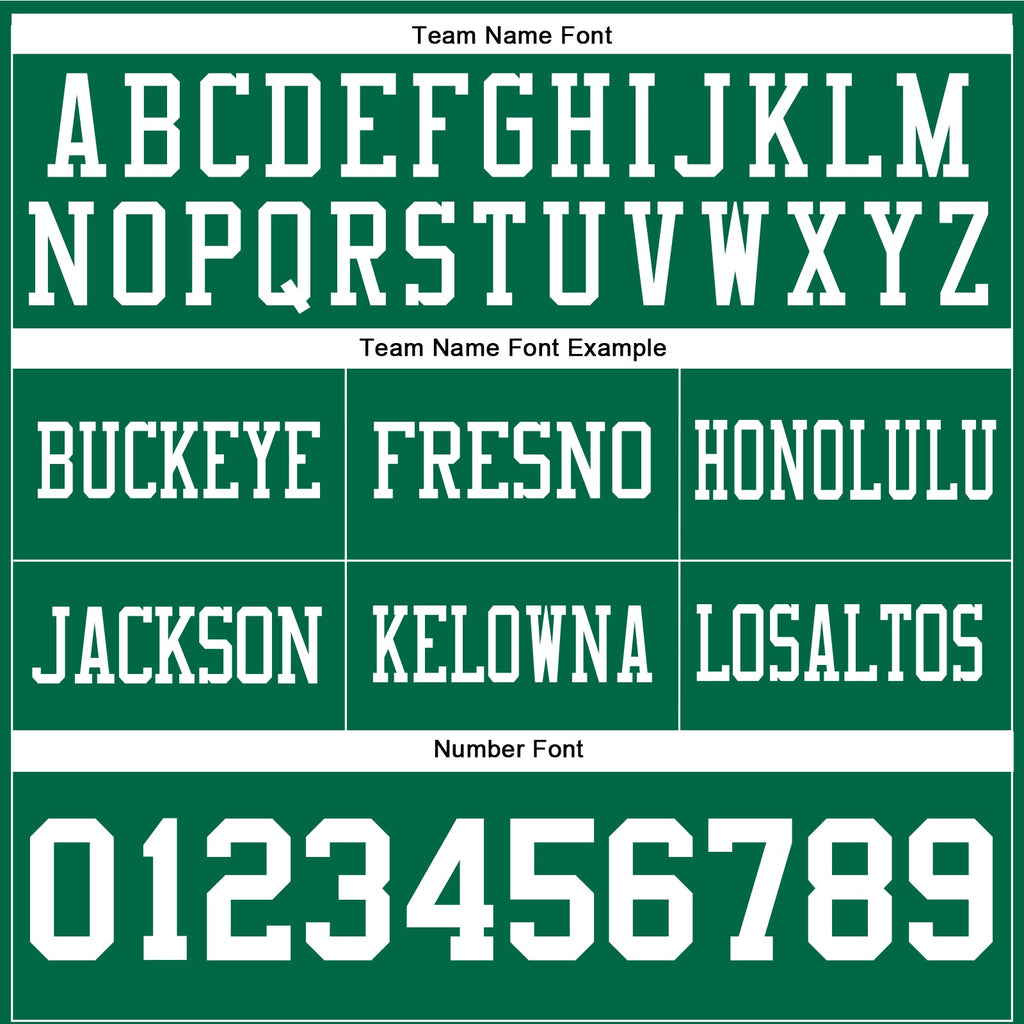 Custom Kelly Green White Authentic Football Jersey