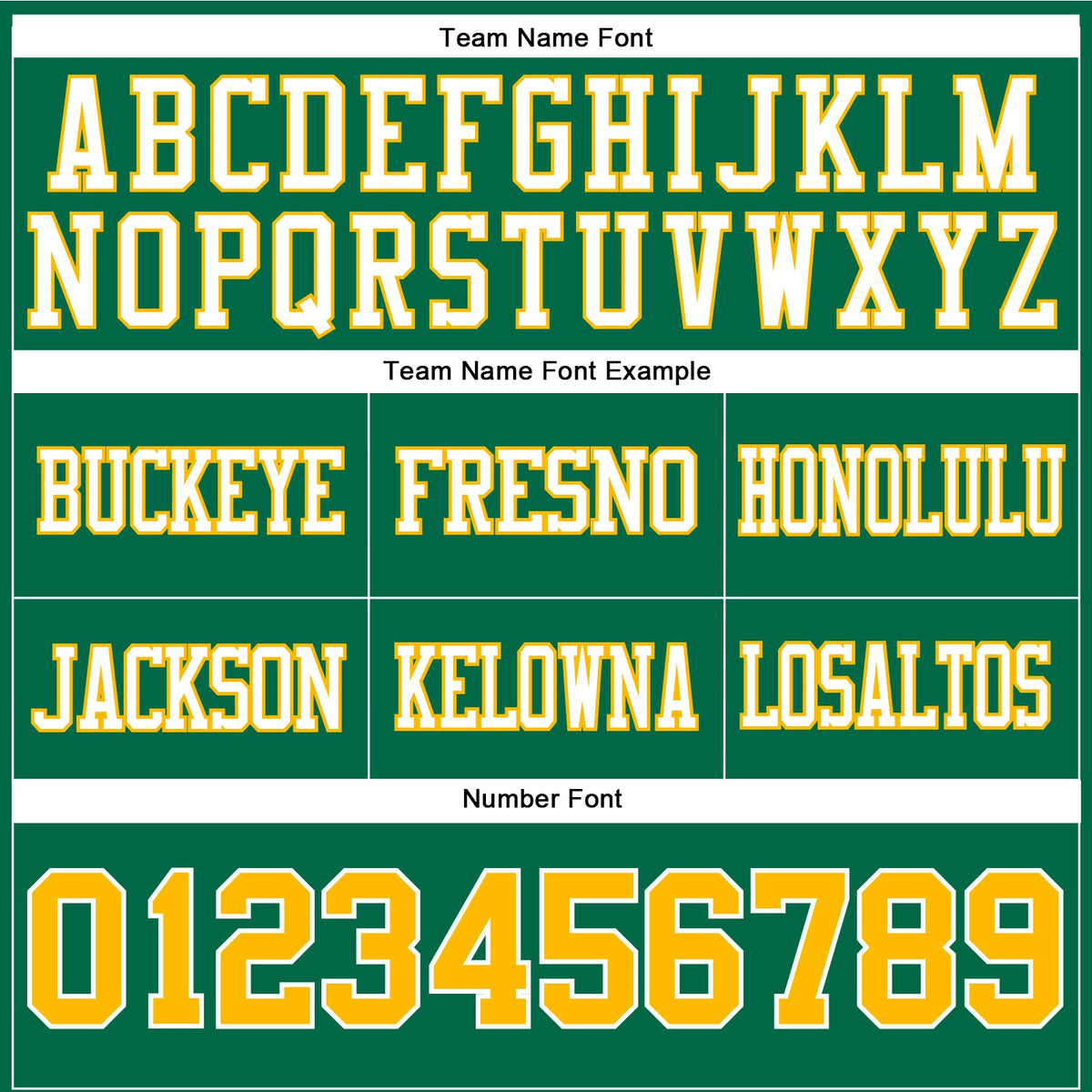 Custom Kelly Green Gold-White Authentic Football Jersey
