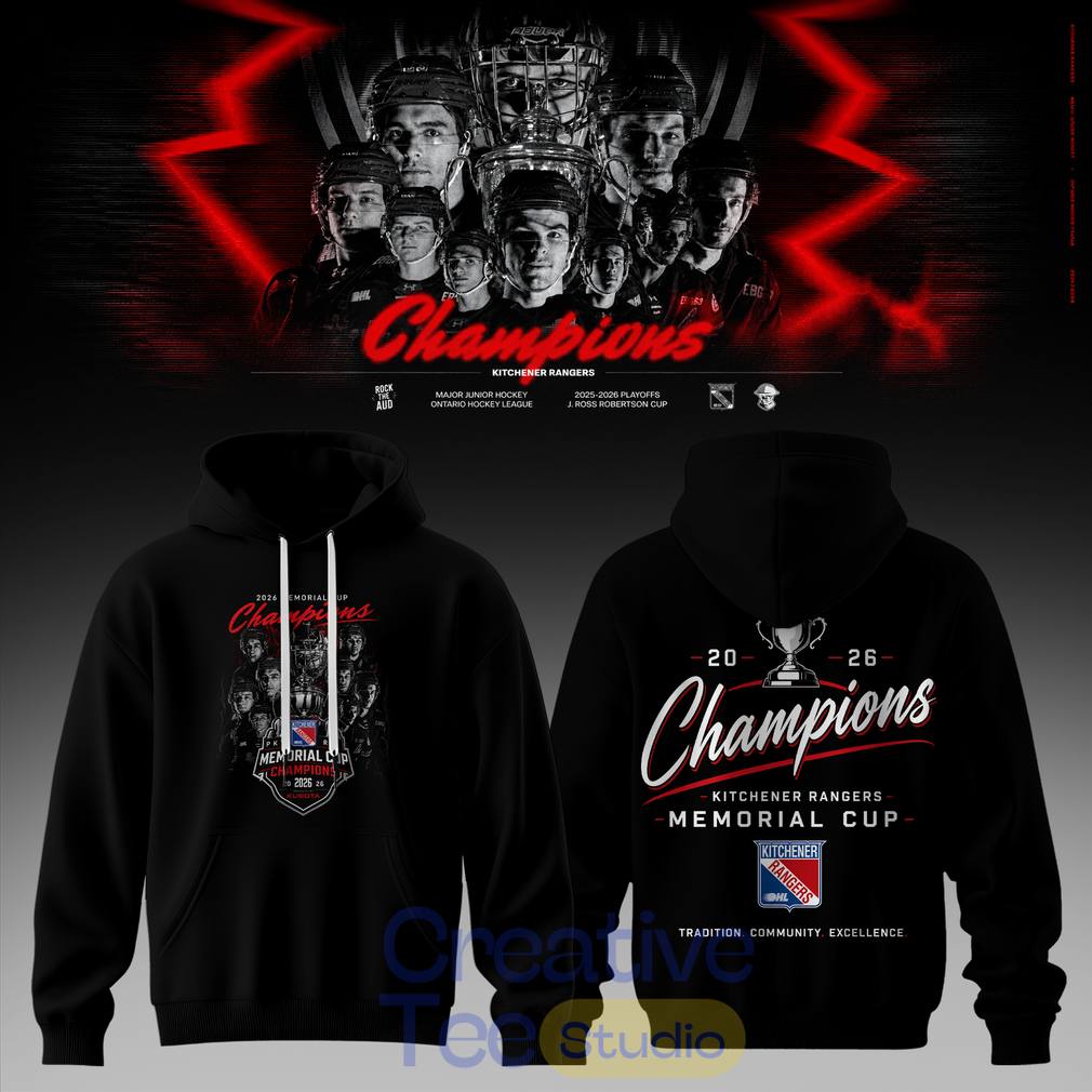Kitchener Rangers 2026 Memorial Cup Champions Special Hoodie