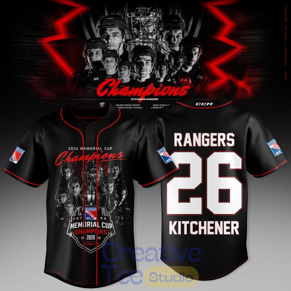 Kitchener Rangers 2026 Memorial Cup Champions Special Jersey