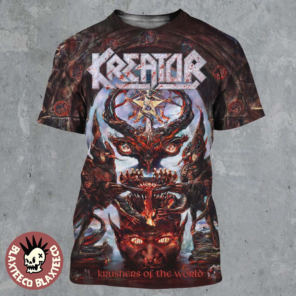 Kreator Krushers Of The World Merch Album Cover All Over Print Shirt
